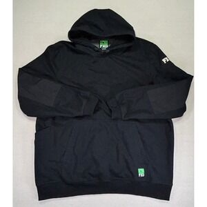 FXD Men's XXX-Large Heavy Black Hoodie Elbow‎ Pads Sweatshirt Waffle Liner